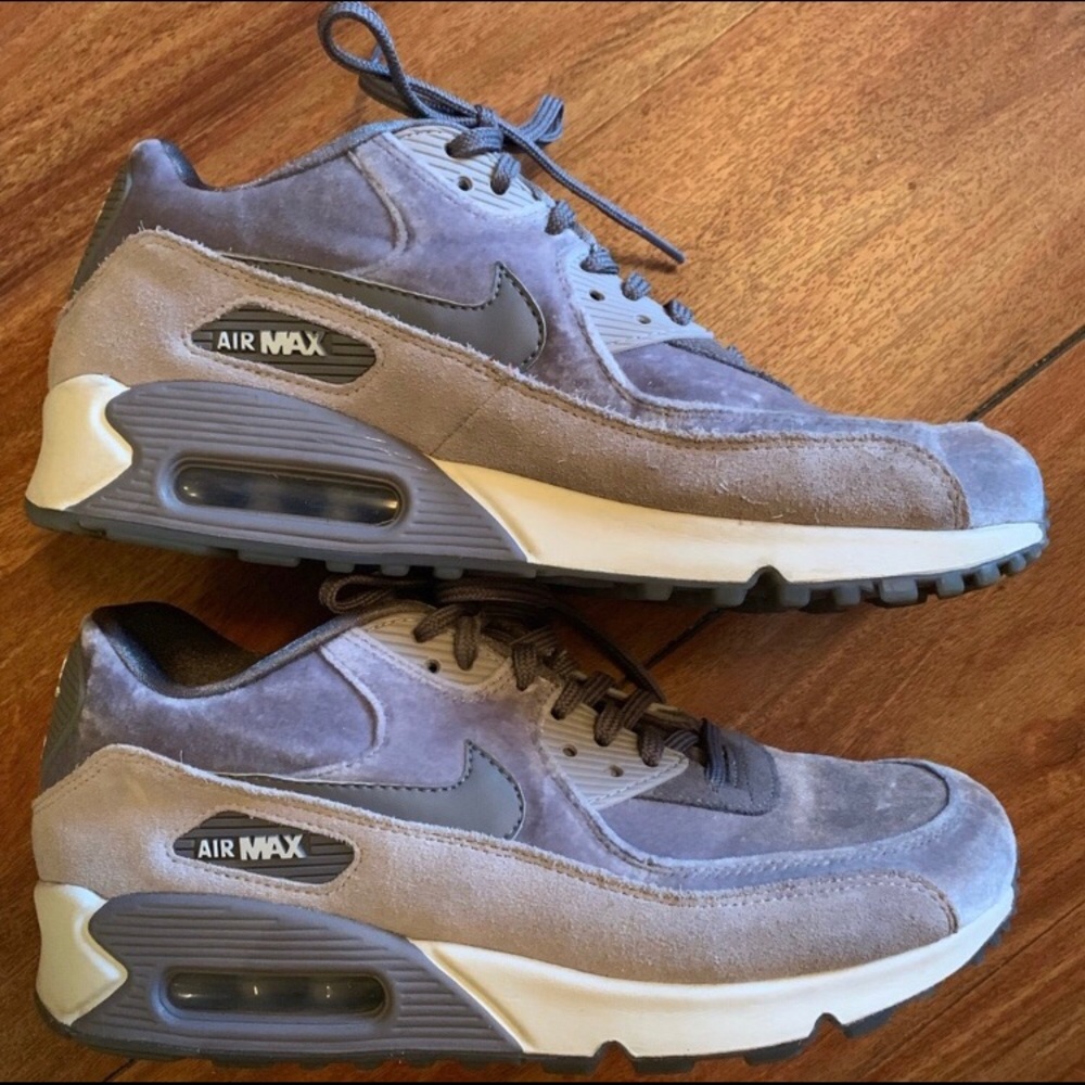Nike Air Max 90 Grey Velvet Shoes